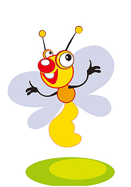 矢量卡通插画昆虫