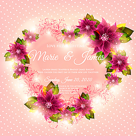 心形素材  花朵