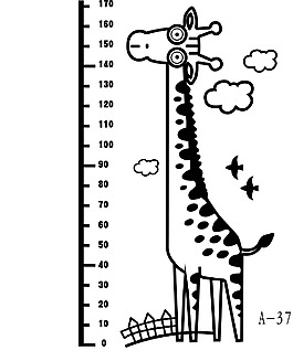 硅藻泥长颈鹿刻图模板