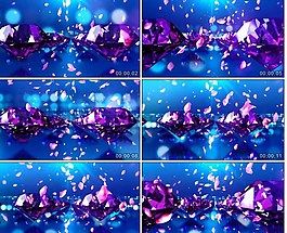 唯美婚庆婚礼钻石开场视频素材