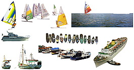 游艇交通工具素材