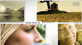 格子图文相册展示AE模板