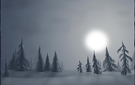 雪地背景