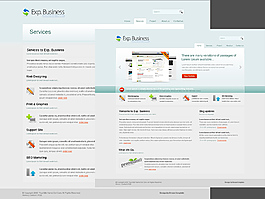 清新商务网站模板