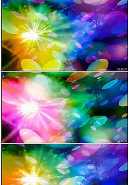 多彩梦幻炫光舞动高清动态视频素材