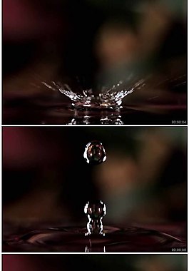 水滴入水中动态视频