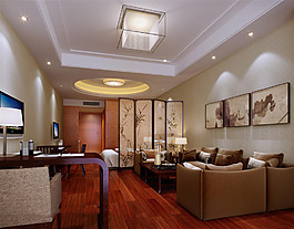 小型客厅模型设计