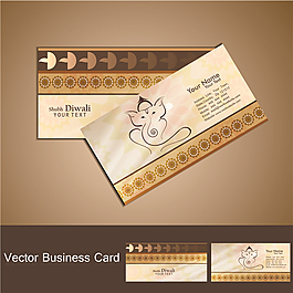 万灯节名片卡片设计