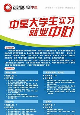 招聘简章X展架图片