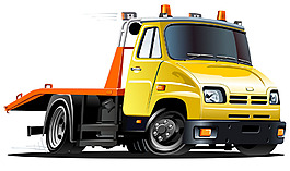 黄色卡通货车