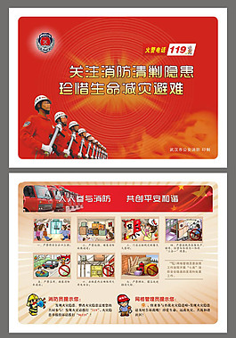 消防知识宣传卡