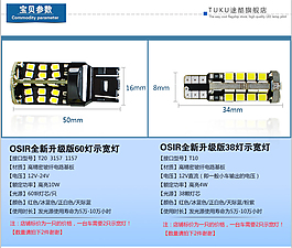 LED车灯参数