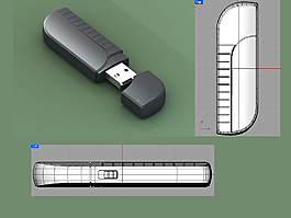 U盘犀牛模型