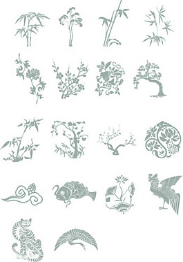 传统吉祥图案矢量图