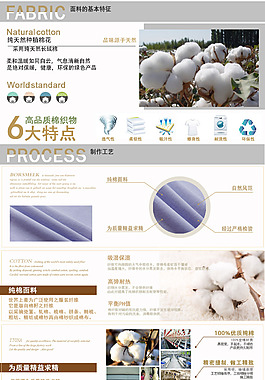 淘宝详情页纯棉说明