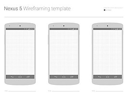 nexus 5 線框模板ui設計