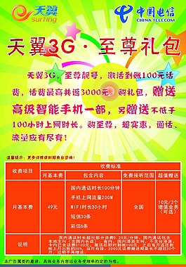 中国电信天翼至尊礼包