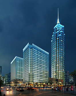 商务大楼夜景