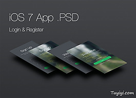 ios 7 app 登录注册界面