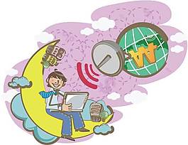 卡通插画商务素材图