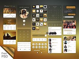 精美扁平UI素材包PSD下载