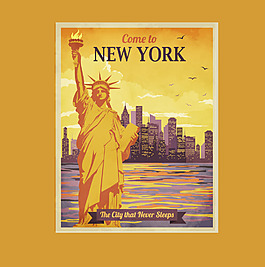 美国自由女神建筑