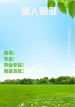 绿叶个人简历