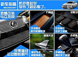 雷克萨斯蓝色风格详情页推广页面