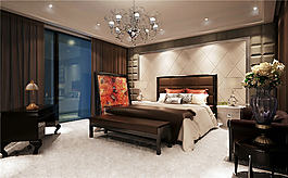 客厅布置3D模型素材