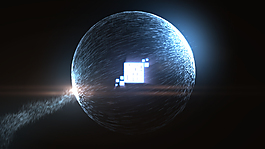 粒子迅速划过出现Logo