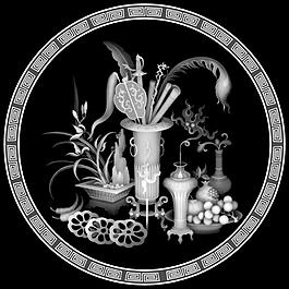 花瓶灰度