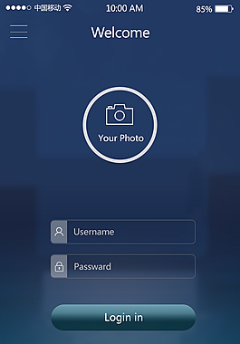 手机APP登录页面素材