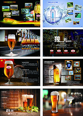 招商手册模板cdr 钓鱼岛啤酒招商手册3