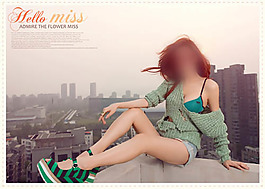 简约婚纱模版 写真模版 相册模版 PSD