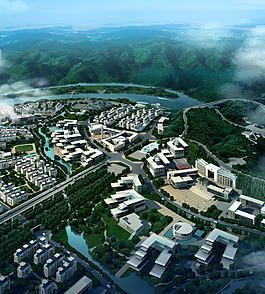 大型城市规划效果图