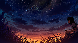 唯美流星背景