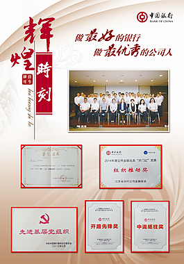 中国银行展板