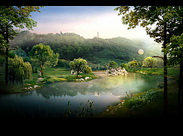湿地公园效果图