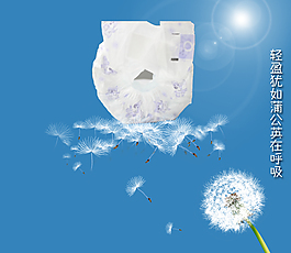 蒲公英纸尿裤海报