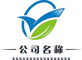 时尚大气简洁叶子Y字母logo设计