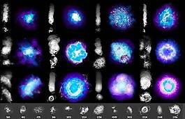 爆炸特效PS笔刷