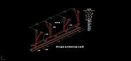 屏风剖面图