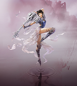 游戏人物舞娘原画PSD文件高清