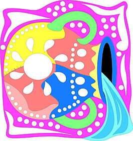 创意艺术图腾十二星座矢量素材