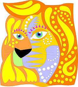 创意艺术图腾十二星座矢量素材