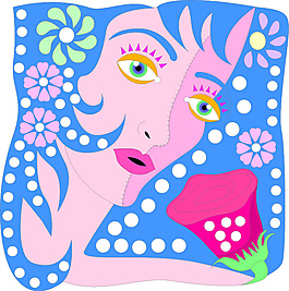 创意艺术图腾十二星座矢量素材