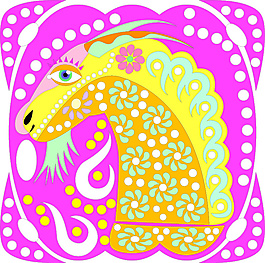 创意艺术图腾十二星座矢量素材