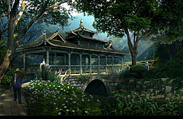 仿古楼阁