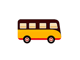 巴士 公交车 矢量图