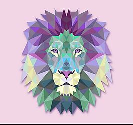 狮子插画矢量图免费下载 AI